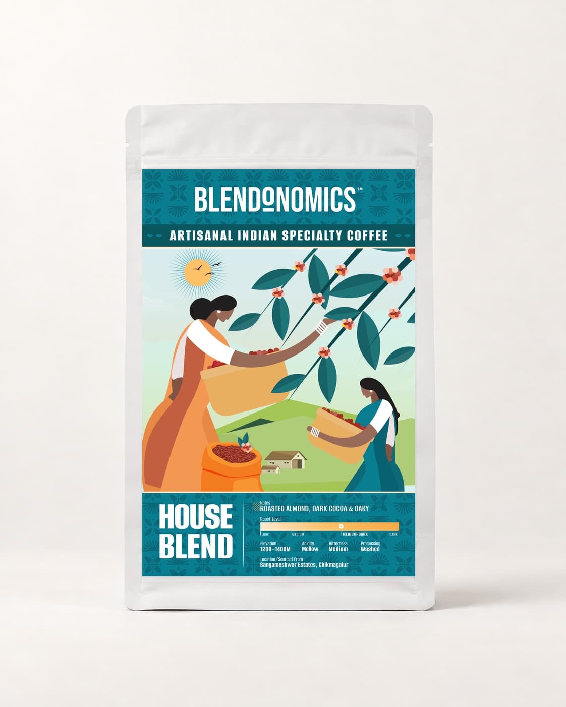 House Blend pouch, front of pack