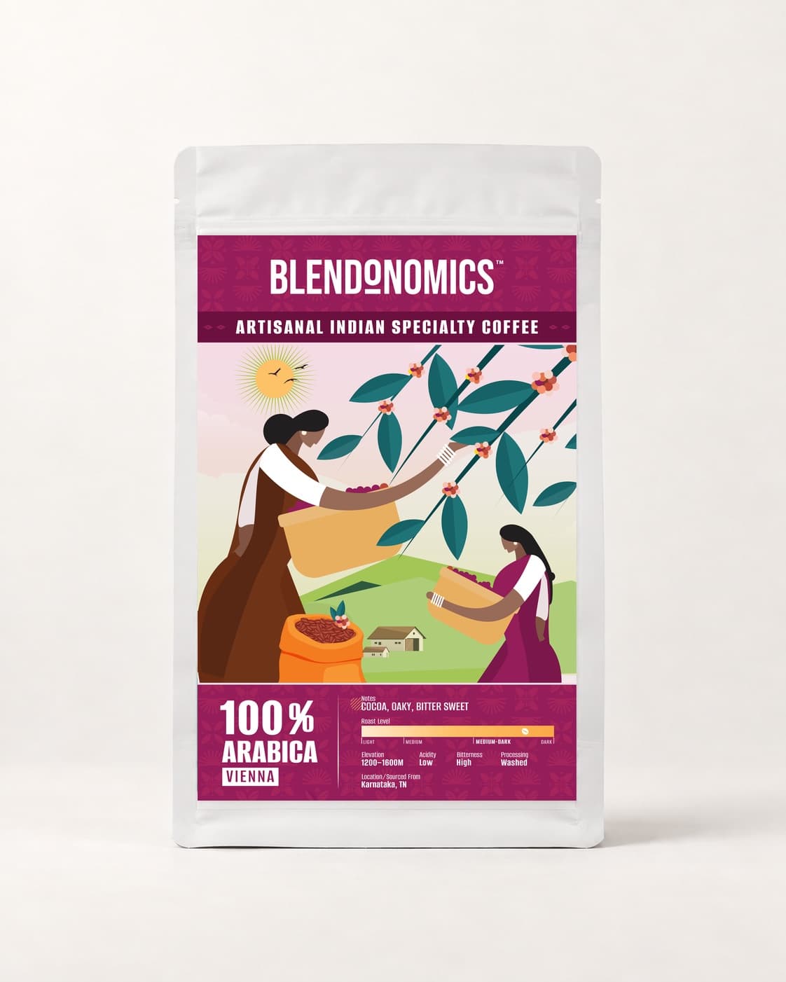 Vienna 100% Arabica pouch, front of pack
