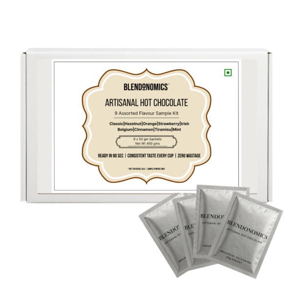 9 Assorted Flavours Hot Chocolate Sample Kit